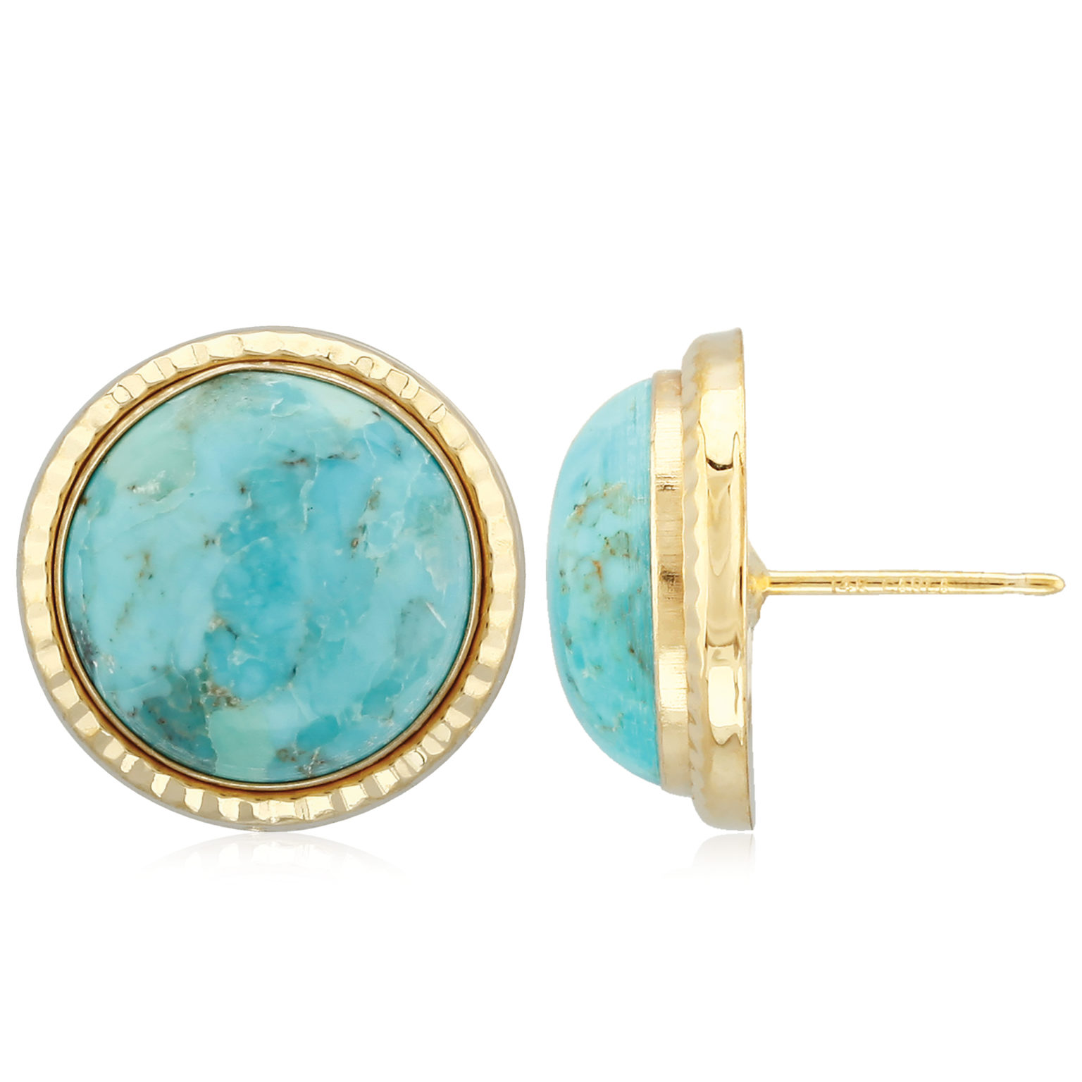 Chinese Turquoise Studs Alloy/Metal: 14KYStone Type: Other StonesStone ...