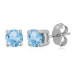 14KWG 4MM SKY BLUE TOPAZ picture