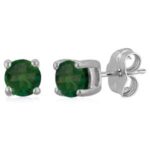 14KWG 4MM RD EMERALD picture