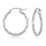 14KWG 1.8X18MM TWISTED TUBE HOOP picture