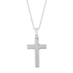 14KWG POLISHED CROSS picture