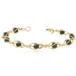 14KG 4MM ONYX CAGE BRAC 7.5″ picture