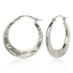 SS EMB FLAT SHELL HOOP picture