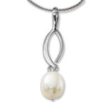 Pearl Pendant image: SS SMALL SIMPLE SWEEP FP
