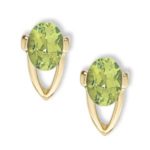 14KY (2) OVALS-PERIDOT picture