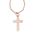 14KRG SM CROSS ON CHAIN picture