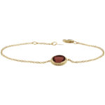 14KG 8X6 GARNET BRAC 7-7.5″ ADJ picture