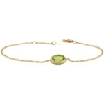 14KG 8X6 PERIDOT BRAC 7-7.5″ ADJ picture