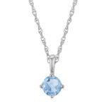 14KWG 4MM SKY BLUE TOPAZ picture