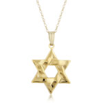 14KG MEDIUM STAR OF DAVID PENDANT picture