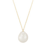 14KY BAROQUE PEARL W/ CHN ADJ 20-22 picture