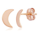14KRG SM CRESCENT MOON STUD picture