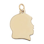 14KG SMALL GIRL HEAD CHARM picture