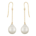 14KY 12MM BAROQUE PEARL DROP picture