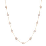 14KY MULTI PINK PEARL CHOCKER 18″ picture