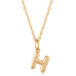 14KG INITIAL H NECKLACE picture