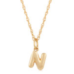 14KG INITIAL N NECKLACE picture
