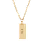 14KG GOLD BAR W/18 CHAIN picture