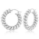 SS LG SPIRAL TWIST HOOP picture