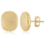 14KG SOFT OVAL TEXTRUED STUD picture