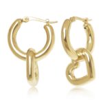 14KG CHAIN LINK HEART HOOP S/D picture
