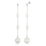14KW 2-8X6 FW PEARLS W/BAROQUE DROP picture