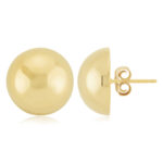 SS VERMEIL 12MM POLISHED BUTTON picture