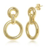 SS VERMEIL LINKED DOUBLE DONUT picture