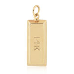 14KG GOLD BAR CHARM picture