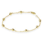 14KG 4MM BEAD & CABLE BRAC 7.5″ picture