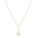 14KG 8R&PC 16″ W/12MM BAROQUE PEARL DROP picture