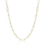 14KG FINE FLAT PAPER CLIP CHAIN 18″ picture