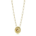 14KG 3X8MM SWIRL RONDELLE W/PC-18″ picture