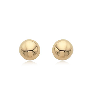 Domed Button image: 14KG 8MM POLISHED BUTTON