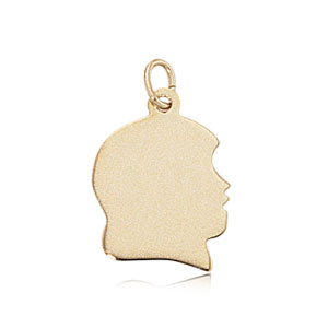 14KG SMALL GIRL HEAD CHARM picture