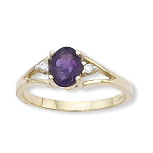 Amethyst & Diamond Ring picture
