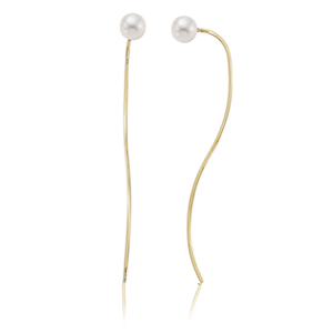 14KY 6MM PEARL STYLISH HOOK WIRE image
