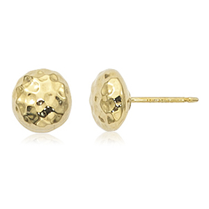 14KG 8MM HAMMERED BALL STUD picture