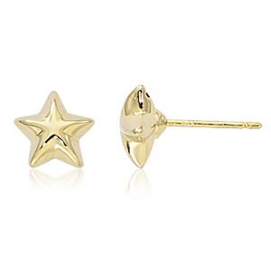 14KG 8MM PUFFED STAR STUD picture