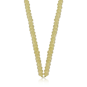 Oro Verde Bead Necklace image: 14KY 3.5MM FACETD BEAD-LEMN