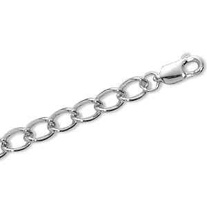 Medium Curb Bracelet image: SS CURB 7.5″