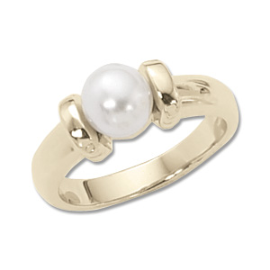 Pearl Ring image: 14KY 6.5MM CULTURED PRL