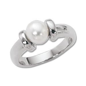 Pearl Ring image: 14KW 6.5MM CULTURED PRL