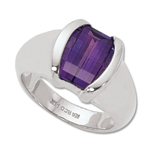 14KW 10.5X5 STEP TOP BARREL AMETHYST picture