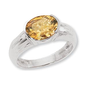 SS 9X7 OVAL CITRINE picture