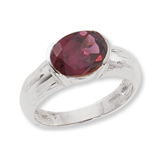 SS 9X7 OVAL RHODOLITE picture