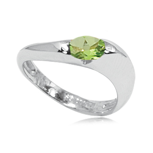 SS 6X4 OVAL PERIDOT picture