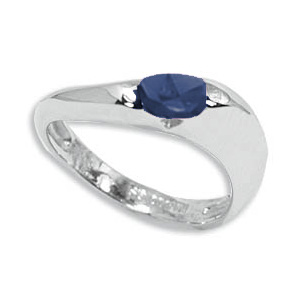 SS 6X4 OVAL BLUE SAPPHIRE picture