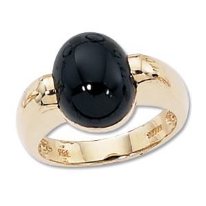 Cabin Onyx Ring image: 14KY 12X10 INDBL CABIN ONYX