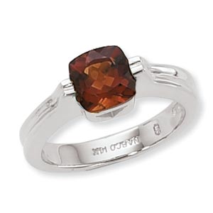 SS 7MM FACETED CUSH MADIERA CITRINE image